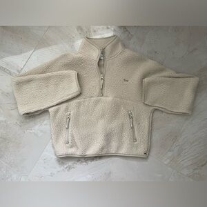 Ariztia TNA Cream Zip Up Polar/Bigfoot Cropped